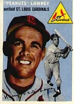 1954 Topps      158     Peanuts Lowrey
